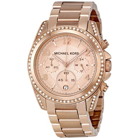 Michael Kors Blair Chronograph Rose Dial Ladies Watch MK5263